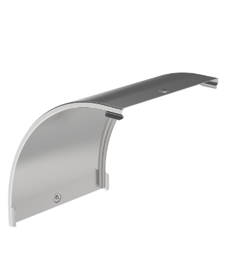 Фотография товара 'IEK Крышка поворота плавного 90град вертикального внешнего (тип В20) ESCA 300мм CPV41D-0-90-300-08'