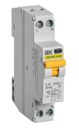 Фотография товара 'IEK Выключатель автоматический дифференциального тока АВДТ32ML тип A С32 30мА KARAT, MVD12-1-032-C-030-A'