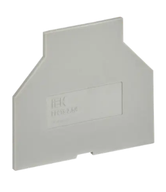 Фотография товара 'IEK Разделитель для колодки клеммной CTS малый 2,5/4мм2 серый YCT10-00-K03-002-PP'