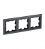 Фотография товара 'IEK BRITE Рамка 3-местная РУ-3-БрЧ черный BR-M32-K02'