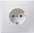 Фотография товара 'IEK Розетка 1-местная РС10-3-КБ с заземляющим контактом без защитной шторки 16А керамика, ERK11-K01-16-K'