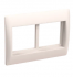 Фотография товара 'IEK Рамка и суппорт на 4 модуля 75мм "ПРАЙМЕР" белый, CKK-40D-RSU4-075-K01'