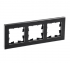 Фотография товара 'IEK BRITE Рамка 3 -местная РУ-3-1-БрЧ металл черный BR-M32-M-K02'