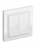 Фотография товара 'IEK BRITE Выключатель 2-клавишный 10А в сборе ВСР10-2-0-БрБ белый BR-V20-0-10-K01-F'