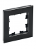 Фотография товара 'IEK BRITE Рамка 1 -местная РУ-1-1-БрЧ металл черный BR-M12-M-K02'