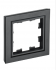 Фотография товара 'IEK BRITE Рамка 1-местная РУ-1-БрЧ черный BR-M12-K02'