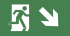 Фотография товара 'IEK Пиктограмма "ВЫХОД/стрелка направленная вниз" PVC для ССА 3000, LPC10-2-30-15-NAPRVN'