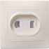 Фотография товара 'IEK РТ12-ККм Розетка 2местн. телефонная КВАРТА ETK20-K33-DM'