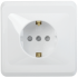 Фотография товара 'IEK РСш10-3-ВБ Розетка 1 местная c з/к c защитной шторкой 16А ВЕГА ERV14-K01-16-DM'