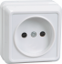 Фотография товара 'IEK РС20-2-ОБ Розетка 1 местная без з/к 10А ОКТАВА ERO10-K01-10-DC'