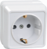 Фотография товара 'IEK РС20-3-ОБ Розетка 1 местная c з/к 16А ОКТАВА ERO11-K01-16-DC'