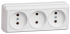 Фотография товара 'IEK РС23-2-ОБ Розетка 3 местная без з/к 10А ОКТАВА ERO30-K01-10-DC'