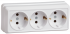 Фотография товара 'IEK РС23-3-ОБ Розетка 3 местная с з/к 16А ОКТАВА ERO31-K01-16-DC'