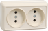 Фотография товара 'IEK РС22-2-ОКм Розетка 2 местная без з/к 10А ОКТАВА ERO20-K33-10-DC'