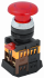 Фотография товара 'IEK Кнопка AELA22 "Грибок" красный d22мм неон/240В 1з+1р BBG20-AELA-K04'