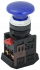 Фотография товара 'IEK Кнопка AEА-22 "Грибок" синий d22мм 1з+1р BBG30-AEA-K07'