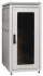 Фотография товара 'IEK Шкаф сетевой 19 LINEA N 24U 600х1000 мм стеклянная передняя дверь серый'