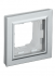 Фотография товара 'IEK BRITE Рамка 1-местная IP44 РУ-1-БрА-44 алюминий BR-M12-44-K47'