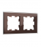 Фотография товара 'IEK BRITE Рамка 2 -местная РУ-2-2-БрТБ стекло темная бронза BR-M22-G-K45'