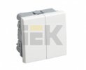 IEK Розетка информационная RJ-45 UTP категория 5e (на 2 модуля) ПРАЙМЕР CKK-40D-RI2-K01