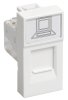 IEK Розетка телефонная RJ-11 категория 3 (на 1 модуль) ПРАЙМЕР CKK-40D-RT1-K01