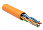 IEK Витая пара U/UTP 5E 24AWG 4PR LSZH 1м оранжевый 305м, BC1-C5E04-127-305-R-G