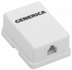 IEK CS2-3C03U-12-G Розетка инф. настенная RJ12 кат. 3 UTP 1 порт GENERICA