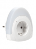 IEK LIGHTING Светильник-ночник светодиодный 002 овал со свободной розеткой 220В LDNN1-002-OV-P-00-S-K01