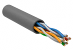 IEK Витая пара U/UTP 5E 24AWG 4PR PVC 1м серый 100м, BC1-C5E04-111-100-R-G