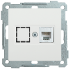 IEK Розетка компьютерная РК10-1-Б RJ45 Cat5e BOLERO, EKB15-01-K01