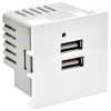 IEK PR-KK40D-RU-0-2-AA-K01 PRIMER РКЮ-23-40-П Розетка USB A+A 4,2А (2 мод.)