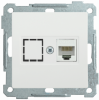 IEK Розетка компьютерная РК11-1-Б RJ45 Cat6 BOLERO, EKB16-01-K01