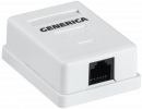 IEK CS2-1C5EU-12-G Розетка инф. настенная RJ45 кат. 5Е UTP 1 порт GENERICA