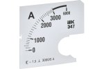 IEK IPA10D-SC-3000 Шкала смен. для амперметра Э47 3000/5А-1,5 72х72мм