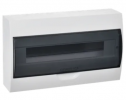 IEK Корпус пластиковый ЩРН-П-18 черная прозрачная дверь IP41 MKP12-N-18-41-G