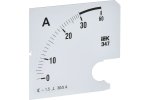 IEK IPA20D-SC-0030 Шкала смен. для амперметра Э47 30/5А-1,5 96х96мм