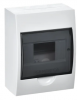 IEK Корпус пластиковый ЩРН-П-6 черная прозрачная дверь IP41 MKP12-N-06-41-G