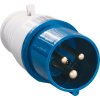 IEK Вилка 023 2Р+РЕ 32А 220В IP44 PSR01-032-3