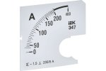 IEK IPA10D-SC-0200 Шкала смен. для амперметра Э47 200/5А-1,5 72х72мм