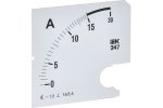 IEK IPA20D-SC-0020 Шкала смен. для амперметра Э47 20/5А-1,5 96х96мм