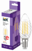 IEK Лампа LED CT35 свеча витая 7Вт 230В 3000К E27 серия 360°, LLF-CT35-7-230-30-E27-CL