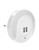 IEK LIGHTING Светильник-ночник светодиодный 001 круг с USB разъемом и датчиком освещенности 220В LDNN5-001-SQ-P-00-S-K01