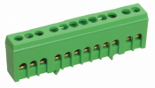 IEK Шина PE "земля" в корп изол на DIN-рейку ШНИ-6х9-8-К-З YNN10-69-8KD-K06
