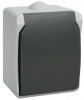 IEK РСб20-3-ФСр Розетка одноместная с з/к для открытой установки ФОРС IP54 ERS12-K03-16-54-DC