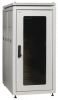 IEK Шкаф сетевой 19 LINEA N 33U 600х1000 мм стеклянная передняя дверь, задняя перфорированная серый