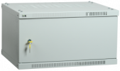 IEK Шкаф LINEA WE 6U 550x350мм дверь металл серый