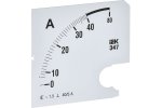 IEK IPA20D-SC-0040 Шкала смен. для амперметра Э47 40/5А-1,5 96х96мм