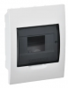 IEK Корпус пластиковый ЩРВ-П-6 черная прозрачная дверь IP41 MKP12-V-06-41-G